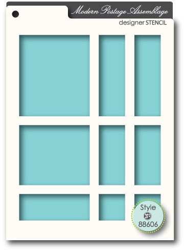 Memory Box Stencil - Postage Assemblage 88606 - The Rubber Buggy