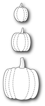 Memory Box Die - Stitched Pumpkins - The Rubber Buggy