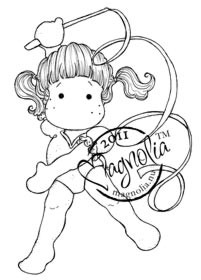 Magnolia Stamps GYMNASTICS TILDA Rubber Stamp - The Rubber Buggy