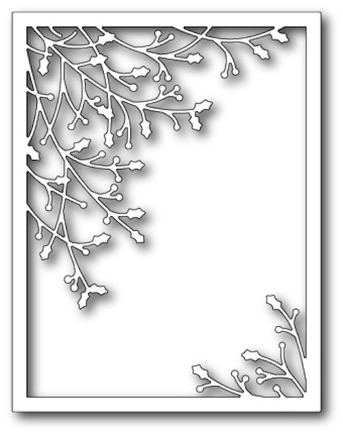 Memory Box - Craft Die - Jolly Holly Frame - The Rubber Buggy