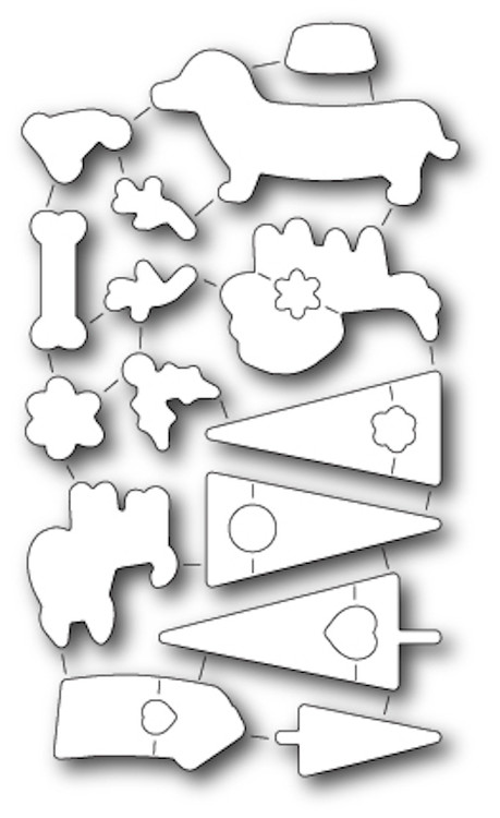 Memory Box - Craft Die Set - Santa Paws - The Rubber Buggy