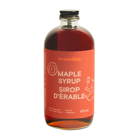 Bretelles Maple Syrup Bottle, 473ml (Dark, Robust Taste)