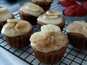 Banana Cupcakes with Maple Brown Butter Frosting