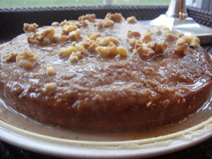 Maple Walnut Date Cake with Luscious Glaze