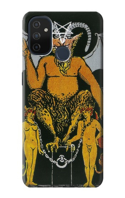 W3740 Tarot Card The Devil Hülle Schutzhülle Taschen und Leder Flip für OnePlus Nord N100