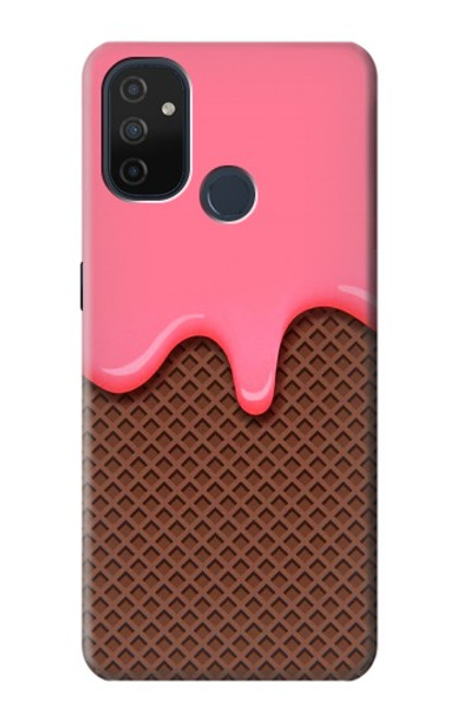 W3754 Strawberry Ice Cream Cone Hülle Schutzhülle Taschen und Leder Flip für OnePlus Nord N100