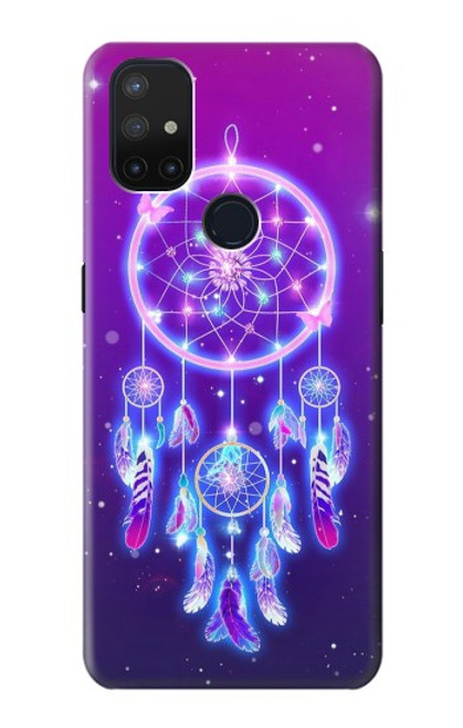 W3484 Cute Galaxy Dream Catcher Hülle Schutzhülle Taschen und Leder Flip für OnePlus Nord N10 5G