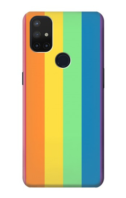 W3699 LGBT Pride Hülle Schutzhülle Taschen und Leder Flip für OnePlus Nord N10 5G