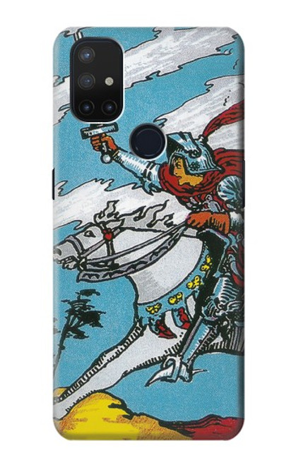 W3731 Tarot Card Knight of Swords Hülle Schutzhülle Taschen und Leder Flip für OnePlus Nord N10 5G