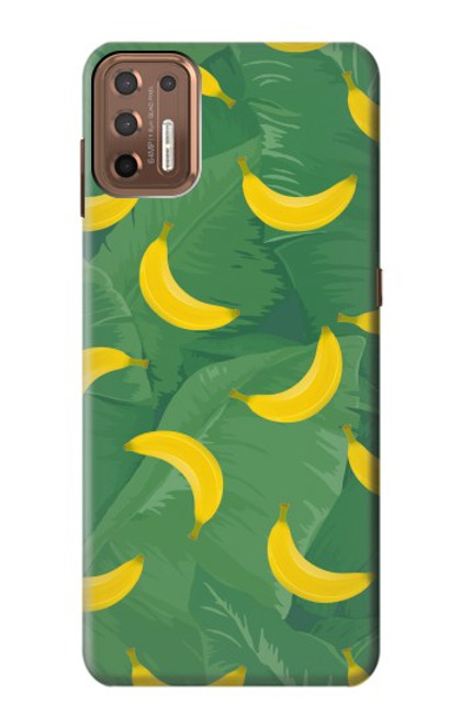 W3286 Banana Fruit Pattern Hülle Schutzhülle Taschen und Leder Flip für Motorola Moto G9 Plus