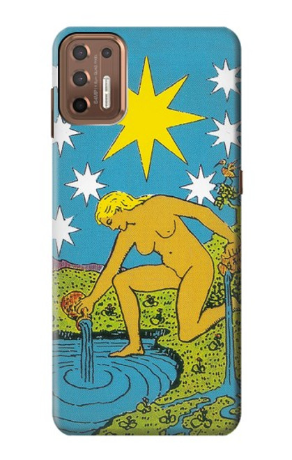 W3744 Tarot Card The Star Hülle Schutzhülle Taschen und Leder Flip für Motorola Moto G9 Plus