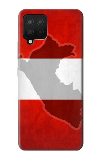 W3018 Peru Flag Hülle Schutzhülle Taschen und Leder Flip für Samsung Galaxy A42 5G