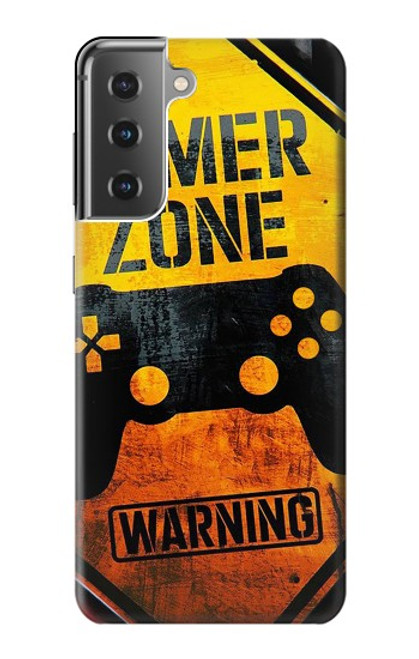 W3690 Gamer Zone Hülle Schutzhülle Taschen und Leder Flip für Samsung Galaxy S21 Plus 5G, Galaxy S21+ 5G