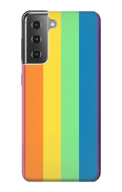 W3699 LGBT Pride Hülle Schutzhülle Taschen und Leder Flip für Samsung Galaxy S21 Plus 5G, Galaxy S21+ 5G
