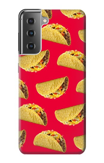 W3755 Mexican Taco Tacos Hülle Schutzhülle Taschen und Leder Flip für Samsung Galaxy S21 Plus 5G, Galaxy S21+ 5G