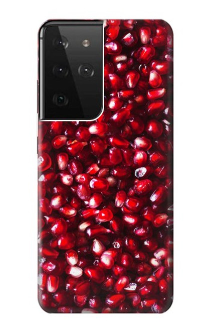 W3757 Pomegranate Hülle Schutzhülle Taschen und Leder Flip für Samsung Galaxy S21 Ultra 5G