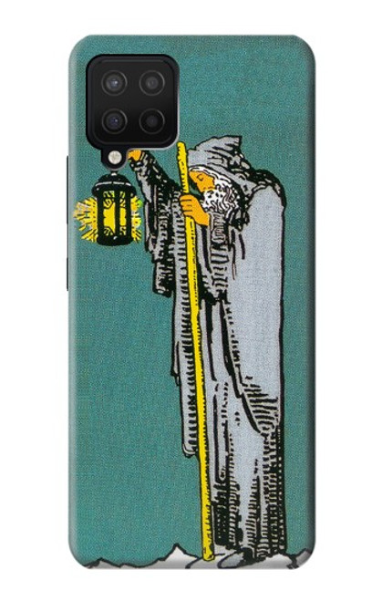 W3741 Tarot Card The Hermit Hülle Schutzhülle Taschen und Leder Flip für Samsung Galaxy A12