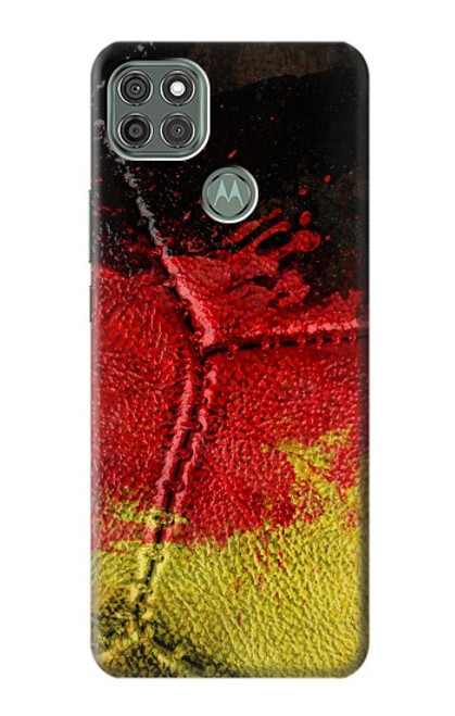 W3303 Germany Flag Vintage Football Graphic Hülle Schutzhülle Taschen und Leder Flip für Motorola Moto G9 Power