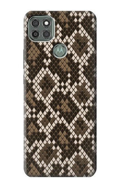 W3389 Seamless Snake Skin Pattern Graphic Hülle Schutzhülle Taschen und Leder Flip für Motorola Moto G9 Power