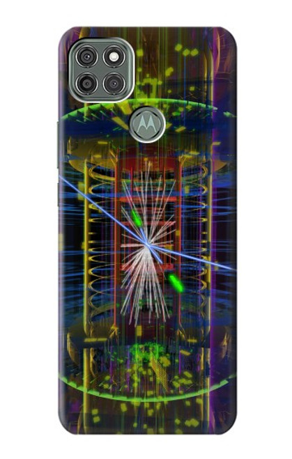 W3545 Quantum Particle Collision Hülle Schutzhülle Taschen und Leder Flip für Motorola Moto G9 Power