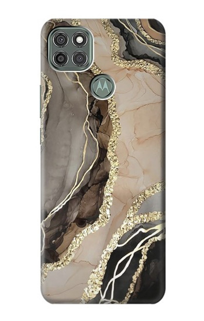 W3700 Marble Gold Graphic Printed Hülle Schutzhülle Taschen und Leder Flip für Motorola Moto G9 Power