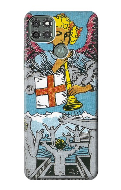 W3743 Tarot Card The Judgement Hülle Schutzhülle Taschen und Leder Flip für Motorola Moto G9 Power
