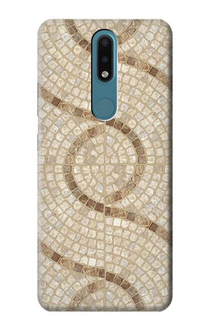W3703 Mosaic Tiles Hülle Schutzhülle Taschen und Leder Flip für Nokia 2.4