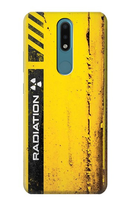 W3714 Radiation Warning Hülle Schutzhülle Taschen und Leder Flip für Nokia 2.4