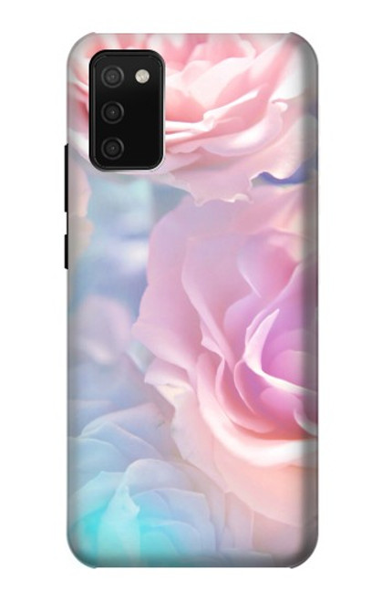 W3050 Vintage Pastel Flowers Hülle Schutzhülle Taschen und Leder Flip für Samsung Galaxy A02s, Galaxy M02s