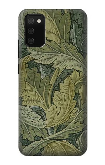 W3790 William Morris Acanthus Leaves Hülle Schutzhülle Taschen und Leder Flip für Samsung Galaxy A02s, Galaxy M02s