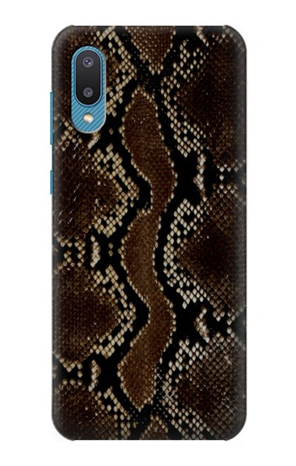 W0553 Snake Skin Hülle Schutzhülle Taschen und Leder Flip für Samsung Galaxy A04, Galaxy A02, M02