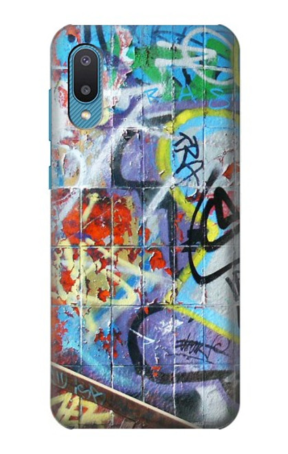 W0588 Wall Graffiti Hülle Schutzhülle Taschen und Leder Flip für Samsung Galaxy A04, Galaxy A02, M02