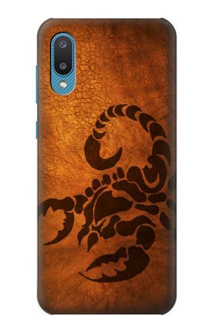 W0683 Scorpion Tattoo Hülle Schutzhülle Taschen und Leder Flip für Samsung Galaxy A04, Galaxy A02, M02