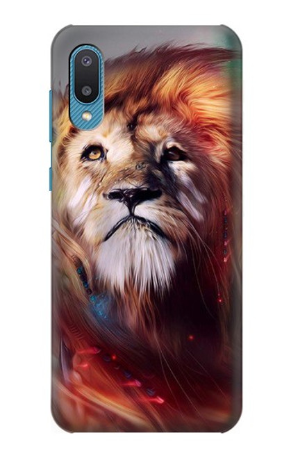 W0691 Leo Paint Hülle Schutzhülle Taschen und Leder Flip für Samsung Galaxy A04, Galaxy A02, M02