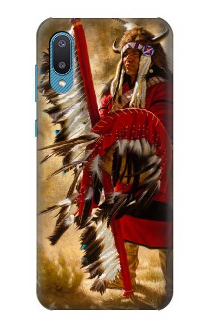 W0817 Red Indian Hülle Schutzhülle Taschen und Leder Flip für Samsung Galaxy A04, Galaxy A02, M02