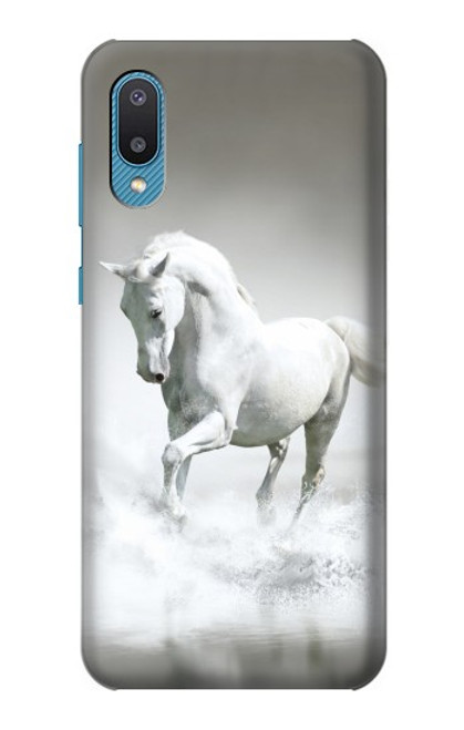 W0932 White Horse Hülle Schutzhülle Taschen und Leder Flip für Samsung Galaxy A04, Galaxy A02, M02