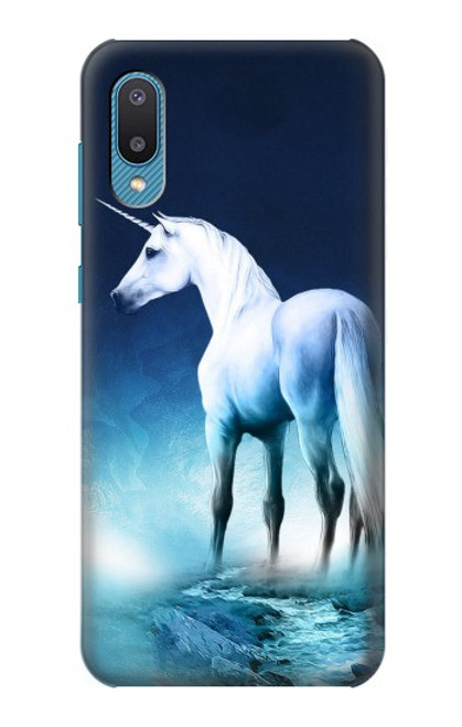 W1130 Unicorn Horse Hülle Schutzhülle Taschen und Leder Flip für Samsung Galaxy A04, Galaxy A02, M02