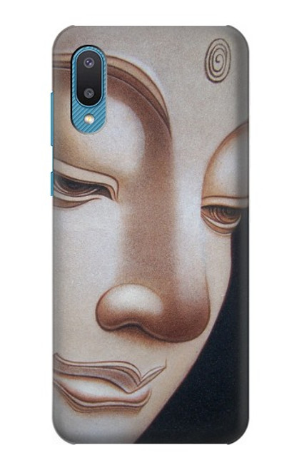 W1255 Buddha Face Hülle Schutzhülle Taschen und Leder Flip für Samsung Galaxy A04, Galaxy A02, M02