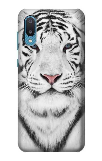 W2553 White Tiger Hülle Schutzhülle Taschen und Leder Flip für Samsung Galaxy A04, Galaxy A02, M02