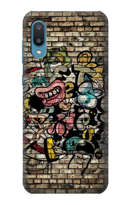 W3394 Graffiti Wall Hülle Schutzhülle Taschen und Leder Flip für Samsung Galaxy A04, Galaxy A02, M02