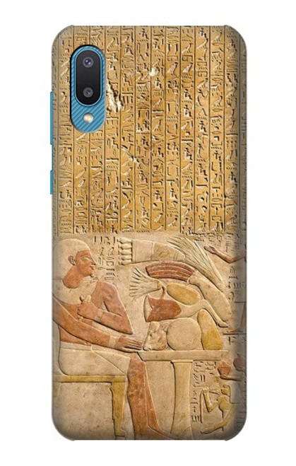 W3398 Egypt Stela Mentuhotep Hülle Schutzhülle Taschen und Leder Flip für Samsung Galaxy A04, Galaxy A02, M02