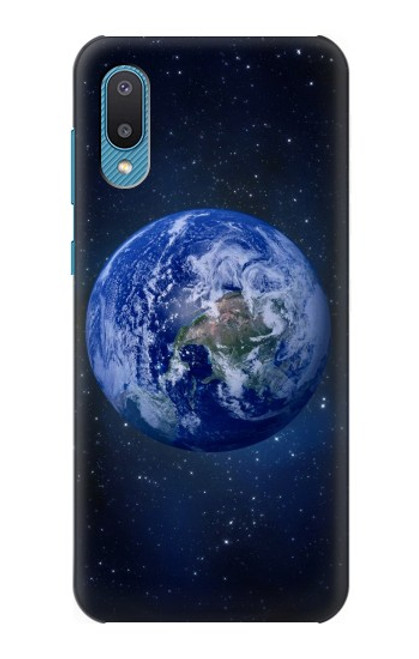 W3430 Blue Planet Hülle Schutzhülle Taschen und Leder Flip für Samsung Galaxy A04, Galaxy A02, M02