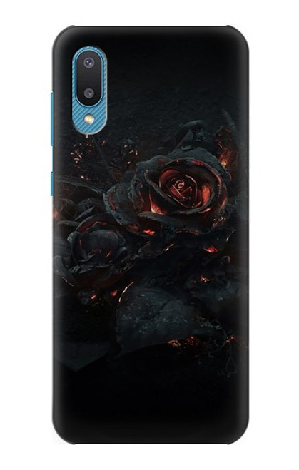 W3672 Burned Rose Hülle Schutzhülle Taschen und Leder Flip für Samsung Galaxy A04, Galaxy A02, M02