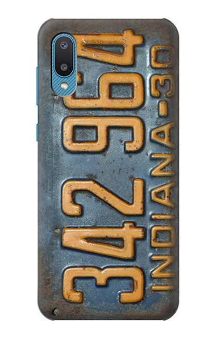 W3750 Vintage Vehicle Registration Plate Hülle Schutzhülle Taschen und Leder Flip für Samsung Galaxy A04, Galaxy A02, M02