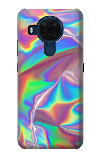 W3597 Holographic Photo Printed Hülle Schutzhülle Taschen und Leder Flip für Nokia 5.4