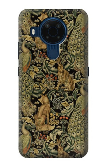 W3661 William Morris Forest Velvet Hülle Schutzhülle Taschen und Leder Flip für Nokia 5.4