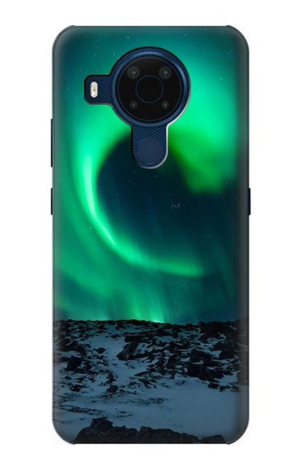 W3667 Aurora Northern Light Hülle Schutzhülle Taschen und Leder Flip für Nokia 5.4