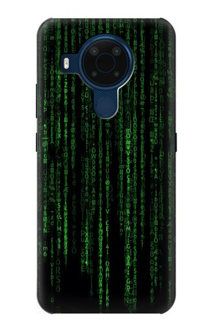 W3668 Binary Code Hülle Schutzhülle Taschen und Leder Flip für Nokia 5.4