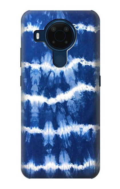 W3671 Blue Tie Dye Hülle Schutzhülle Taschen und Leder Flip für Nokia 5.4