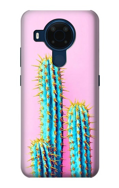 W3673 Cactus Hülle Schutzhülle Taschen und Leder Flip für Nokia 5.4